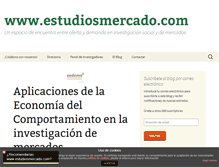 Tablet Screenshot of estudiosmercado.com